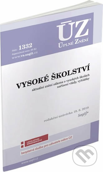 Kniha: Vysoké školství (Sagit). Sagit, 2019 Kniha: Vysoké školství (Sagit). Sagit, 2019