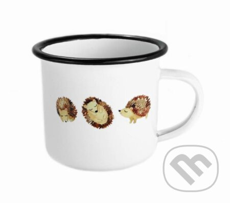 Smaltovaný hrnček Ježkovia (Ľúbené). Ľúbené, 2019 Smaltovaný hrnček Ježkovia (Ľúbené). Ľúbené, 2019