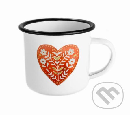 Smaltovaný hrnček Srdce (Ľúbené). Ľúbené, 2019 Smaltovaný hrnček Srdce (Ľúbené). Ľúbené, 2019