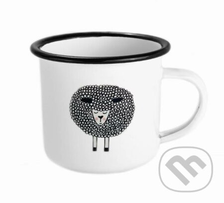 Smaltovaný hrnček Ovečka Huňa (Ľúbené). Ľúbené, 2019 Smaltovaný hrnček Ovečka Huňa (Ľúbené). Ľúbené, 2019