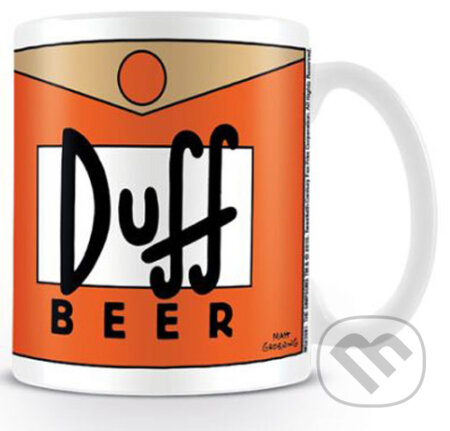 Biely keramický hrnček The Simpsons: Duff Beer (Simpsons). Simpsons, 2019 Biely keramický hrnček The Simpsons: Duff Beer (Simpsons). Simpsons, 2019
