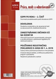 Práca, mzdy a odmeňovanie 6/2019 (Poradca podnikateľa). Poradca podnikateľa, 2019 Práca, mzdy a odmeňovanie 6/2019 (Poradca podnikateľa). Poradca podnikateľa, 2019