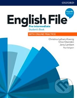 Kniha: English File: Pre-Intermediate - Student's Book with Student Resource Centre Pack (Christina Latham-Koenig a Clive Oxenden). Oxford University Press Kniha: English File: Pre-Intermediate - Student's Book with Student Resource Centre Pack (Christina Latham-Koenig a Clive Oxenden). Oxford University Press