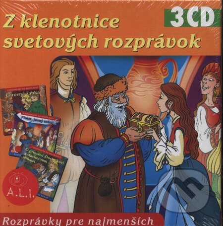Audiokniha: Z klenotnice svetových rozprávok (3CD) (Ľuba Vančíková a Oľga Janíková). A.L.I., 2007 Audiokniha: Z klenotnice svetových rozprávok (3CD) (Ľuba Vančíková a Oľga Janíková). A.L.I., 2007