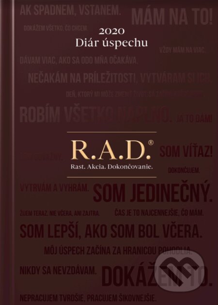 Kniha: Diár úspechu® 2020 - R.A.D (Andy Winson a Hana Trnčáková). Akadémia Andyho Winsona, 2019 Kniha: Diár úspechu® 2020 - R.A.D (Andy Winson a Hana Trnčáková). Akadémia Andyho Winsona, 2019