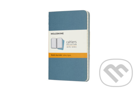Moleskine – sada 3 malých linajkovaných zápisníkov Cahiers – modrá (Moleskine). Moleskine, 2019 Moleskine – sada 3 malých linajkovaných zápisníkov Cahiers – modrá (Moleskine). Moleskine, 2019