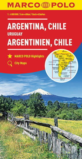 Argentina, Chile, Uruqay  1:4M, Marco Polo, 2017