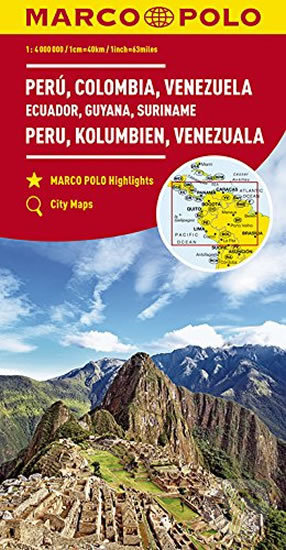 Peru, Kolumbie, Venezuela, Ecuador 1:4M (Marco Polo). Marco Polo, 2017 Peru, Kolumbie, Venezuela, Ecuador 1:4M (Marco Polo). Marco Polo, 2017