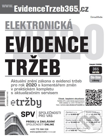 E-kniha: Elektronická evidence tržeb 2020 s komentářem změn (DonauMedia). DonauMedia E-kniha: Elektronická evidence tržeb 2020 s komentářem změn (DonauMedia). DonauMedia