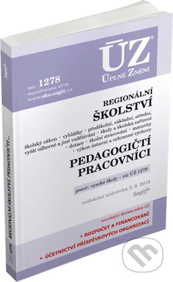 Kniha: ÚZ 1338 Regionální školství, pedagogičtí pracovníci (Sagit). Sagit, 2019 Kniha: ÚZ 1338 Regionální školství, pedagogičtí pracovníci (Sagit). Sagit, 2019