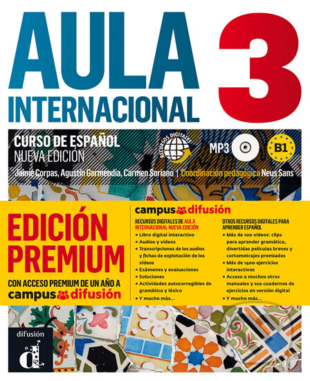 Kniha: Aula internacional Nueva edición 3 (B1) (Klett). Klett, 2018 Kniha: Aula internacional Nueva edición 3 (B1) (Klett). Klett, 2018