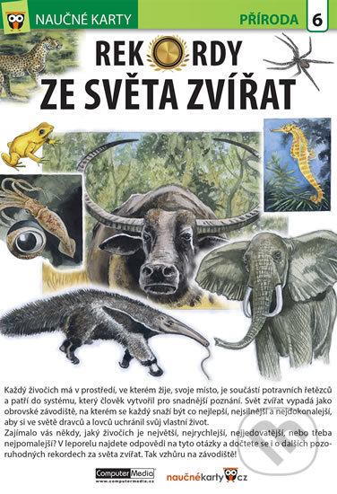 Kniha: Naučné karty: Rekordy ze světa zvířat (Computer Media). Computer Media, 2016 Kniha: Naučné karty: Rekordy ze světa zvířat (Computer Media). Computer Media, 2016
