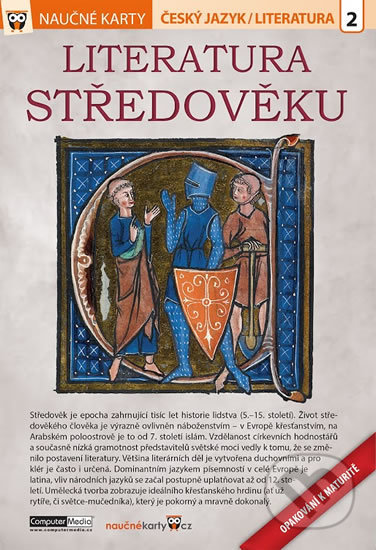 Kniha: Naučné karty: Literatura středověku (Computer Media). Computer Media, 2016 Kniha: Naučné karty: Literatura středověku (Computer Media). Computer Media, 2016