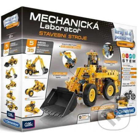 Spoločenská hra: Mechanická laboratoř - stavební stroje (Clementoni). Clementoni, 2019 Spoločenská hra: Mechanická laboratoř - stavební stroje (Clementoni). Clementoni, 2019