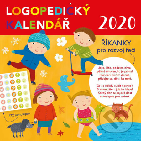 Logopedický kalendář 2020 se samolepkami - Michaela Bergmannová, Scrumage, 2019