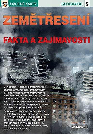 Kniha: Naučné karty: Zemětřesení (Computer Media). Computer Media, 2016 Kniha: Naučné karty: Zemětřesení (Computer Media). Computer Media, 2016