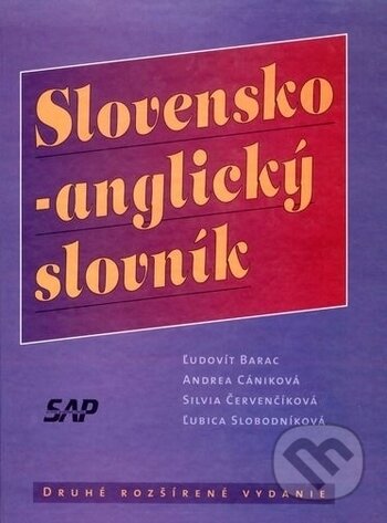 Kniha: Slovensko - anglický slovník (Andrea Cániková, Silvia Červenčíková, Ľubica Slobodníková a Ľudovít Barac). Ikar, 2002 Kniha: Slovensko - anglický slovník (Andrea Cániková, Silvia Červenčíková, Ľubica Slobodníková a Ľudovít Barac). Ikar, 2002