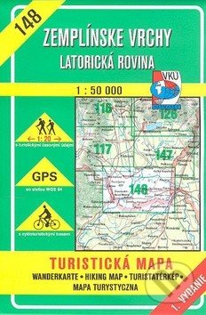 Zemplínske vrchy - Latorická rovina - turistická mapa č. 148 - Kolektív autorov, VKÚ Harmanec, 2001