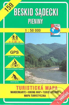 Beskid Sądecki, Pieniny 1:50 000 - turistická mapa č. 159 (Autorský kolektív). VKÚ Harmanec, 2001 Beskid Sądecki, Pieniny 1:50 000 - turistická mapa č. 159 (Autorský kolektív). VKÚ Harmanec, 2001