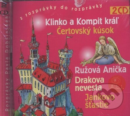 Audiokniha: Klinko a Kompit kráľ, Ružová Anička (2 CD) (Christo Cap a Ľuba Vančíková). A.L.I., 2004 Audiokniha: Klinko a Kompit kráľ, Ružová Anička (2 CD) (Christo Cap a Ľuba Vančíková). A.L.I., 2004