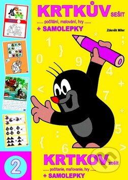 Kniha: Krtkův sešit počítání, malování, hry + samolepky (Zdeněk Miler). Akim, 2009 Kniha: Krtkův sešit počítání, malování, hry + samolepky (Zdeněk Miler). Akim, 2009