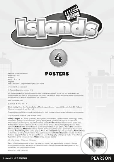 Kniha: Islands 4 - Posters for Pack (Pearson). Pearson, 2012 Kniha: Islands 4 - Posters for Pack (Pearson). Pearson, 2012