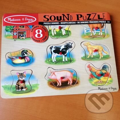 Puzzle: Klasické zvukové puzzle - Farma (Melissa and Doug). Melissa and Doug, 2019 Puzzle: Klasické zvukové puzzle - Farma (Melissa and Doug). Melissa and Doug, 2019