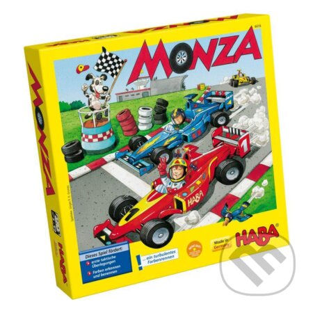 Společenská hra: Hra Monza (Haba). Haba, 2019 Společenská hra: Hra Monza (Haba). Haba, 2019