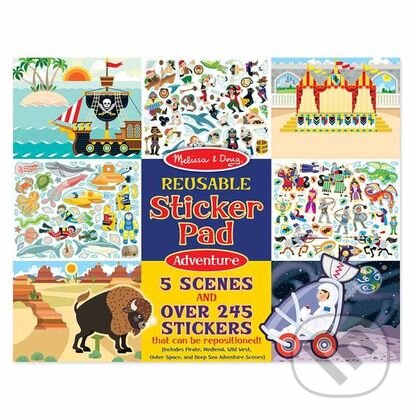 Spoločenská hra: Kniha s nálepkami na opätovné použitie - Dobrodružstvo (Melissa and Doug). Melissa and Doug, 2019 Spoločenská hra: Kniha s nálepkami na opätovné použitie - Dobrodružstvo (Melissa and Doug). Melissa and Doug, 2019