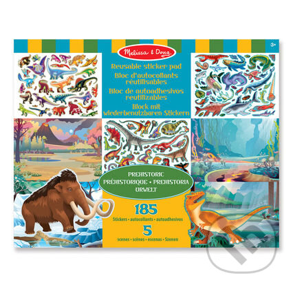 Spoločenská hra: Kniha s nálepkami na opätovné použitie - Prehistorický svet (Melissa and Doug). Melissa and Doug, 2019 Spoločenská hra: Kniha s nálepkami na opätovné použitie - Prehistorický svet (Melissa and Doug). Melissa and Doug, 2019