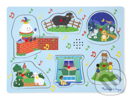 Spoločenská hra: Spievajme spolu - pesničky zo škôlky 2 - Skladačka so zvukmi (Melissa and Doug). Melissa and Doug, 2019 Spoločenská hra: Spievajme spolu - pesničky zo škôlky 2 - Skladačka so zvukmi (Melissa and Doug). Melissa and Doug, 2019