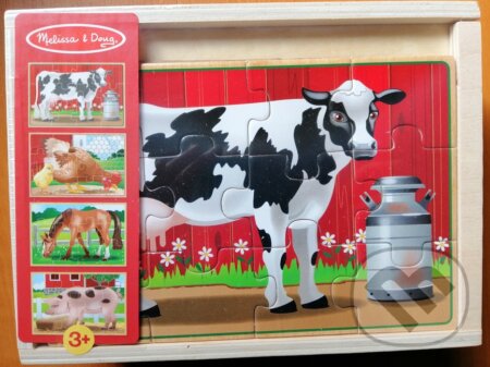 Spoločenská hra: Skladačka v škatuli – Zvieratá na farme (Melissa and Doug). Melissa and Doug, 2019 Spoločenská hra: Skladačka v škatuli – Zvieratá na farme (Melissa and Doug). Melissa and Doug, 2019