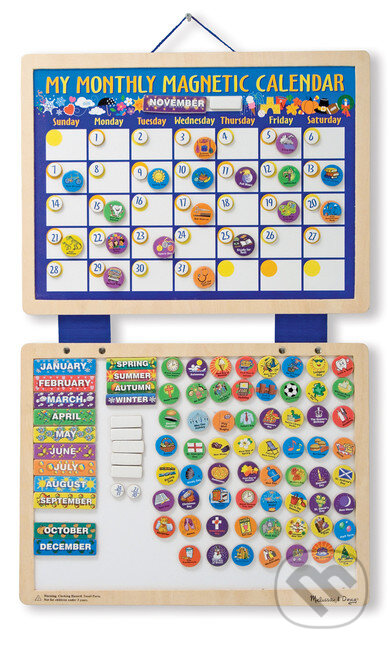 Spoločenská hra: Môj mesačný magnetický kalendár (Melissa and Doug). Melissa and Doug, 2019 Spoločenská hra: Môj mesačný magnetický kalendár (Melissa and Doug). Melissa and Doug, 2019