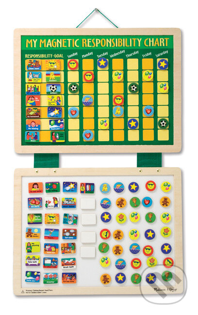 Spoločenská hra: Moja magnetická tabuľka s povinnosťami a pochvalami (Melissa and Doug). Melissa and Doug, 2019 Spoločenská hra: Moja magnetická tabuľka s povinnosťami a pochvalami (Melissa and Doug). Melissa and Doug, 2019