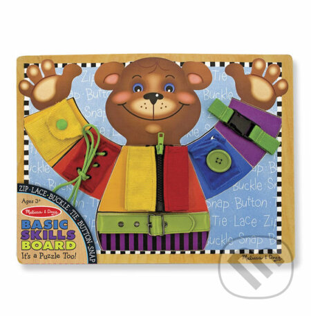 Spoločenská hra: Medvedík základných zručností (Melissa and Doug). Melissa and Doug, 2019 Spoločenská hra: Medvedík základných zručností (Melissa and Doug). Melissa and Doug, 2019