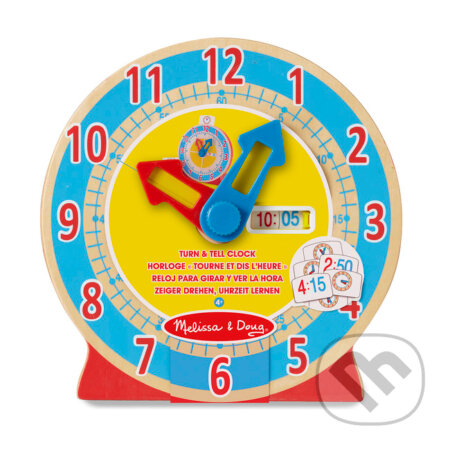 Spoločenská hra: Hodiny - Otoč a povedz (Melissa and Doug). Melissa and Doug, 2019 Spoločenská hra: Hodiny - Otoč a povedz (Melissa and Doug). Melissa and Doug, 2019