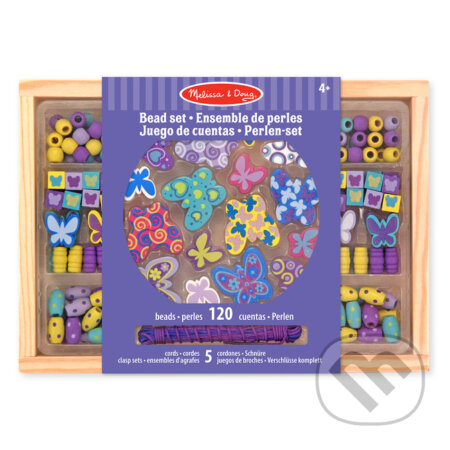 Spoločenská hra: Sada drevených korálikov - Motýlí kamaráti (Melissa and Doug). Melissa and Doug, 2019 Spoločenská hra: Sada drevených korálikov - Motýlí kamaráti (Melissa and Doug). Melissa and Doug, 2019