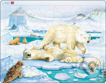 Puzzle: Animals - ľadové medvede FH5 (Larsen). Larsen, 2020 Puzzle: Animals - ľadové medvede FH5 (Larsen). Larsen, 2020