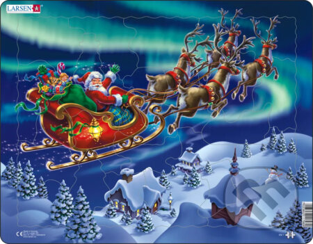 Puzzle: Santa Claus a jeho sane v polárnych svetlách (XM1) (Larsen). Larsen, 2020 Puzzle: Santa Claus a jeho sane v polárnych svetlách (XM1) (Larsen). Larsen, 2020