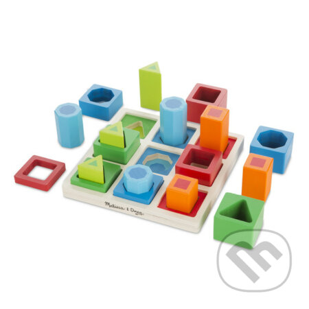 Spoločenská hra: Súprava na zoraďovanie a triedenie tvarov (Melissa and Doug). Melissa and Doug, 2019 Spoločenská hra: Súprava na zoraďovanie a triedenie tvarov (Melissa and Doug). Melissa and Doug, 2019
