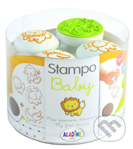 Společenská hra: Razítka Stampo baby - Safari (Aladine). Aladine, 2019 Společenská hra: Razítka Stampo baby - Safari (Aladine). Aladine, 2019