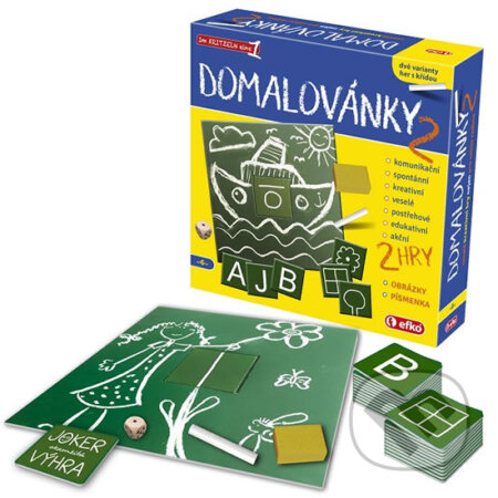 Spoločenská hra: Domalovánky 2 - obrázky a písmenka (EFKO karton s.r.o.). EFKO karton s.r.o., 2019 Spoločenská hra: Domalovánky 2 - obrázky a písmenka (EFKO karton s.r.o.). EFKO karton s.r.o., 2019