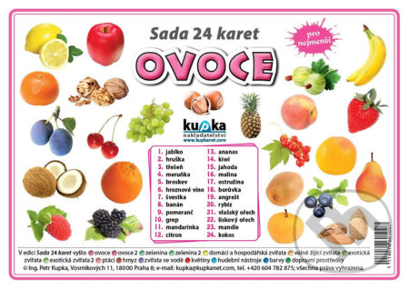 Kniha: Sada 24 karet - ovoce (Petr Kupka). Kupka, 2015 Kniha: Sada 24 karet - ovoce (Petr Kupka). Kupka, 2015