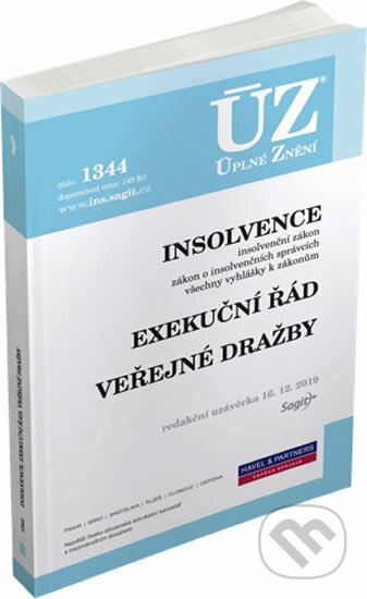 Kniha: Úplné Znění - 1344: Insolvence (Sagit). Sagit, 2019 Kniha: Úplné Znění - 1344: Insolvence (Sagit). Sagit, 2019