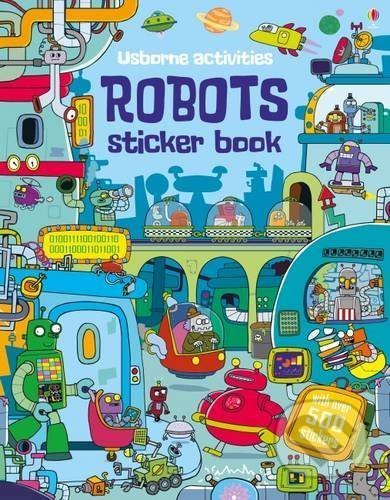Robots Sticker Book - Kirsteen Robson, Seb Burnett (ilustrácie), Usborne, 2016