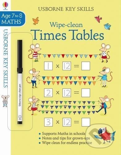 Kniha: Wipe-Clean: Times Tables 7-8 (Holly Bathie). Usborne, 2017 Kniha: Wipe-Clean: Times Tables 7-8 (Holly Bathie). Usborne, 2017