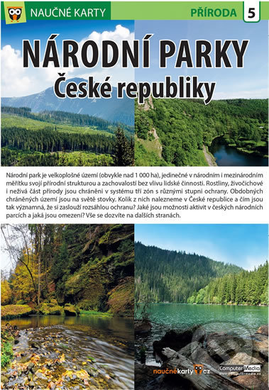 Kniha: Naučné karty: Národní parky ČR (Computer Media). Computer Media, 2016 Kniha: Naučné karty: Národní parky ČR (Computer Media). Computer Media, 2016