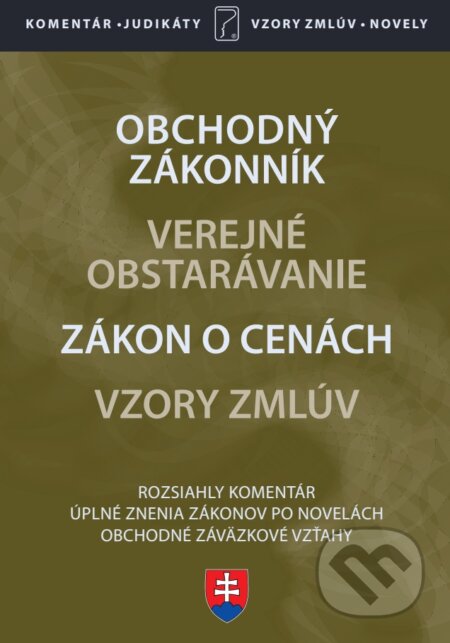 Kniha: Obchodný zákonník s komentárom (Poradca s.r.o.). Poradca s.r.o., 2020 Kniha: Obchodný zákonník s komentárom (Poradca s.r.o.). Poradca s.r.o., 2020