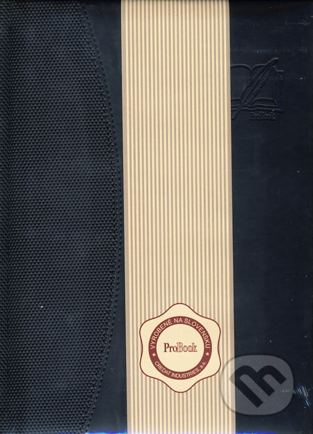 Záznamová kniha štrukturovaná A5 (čierna), Credat Industries