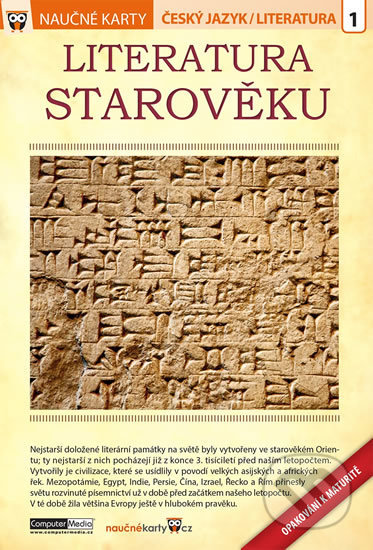 Kniha: Naučné karty: Literatura starověku (Computer Media). Computer Media, 2016 Kniha: Naučné karty: Literatura starověku (Computer Media). Computer Media, 2016